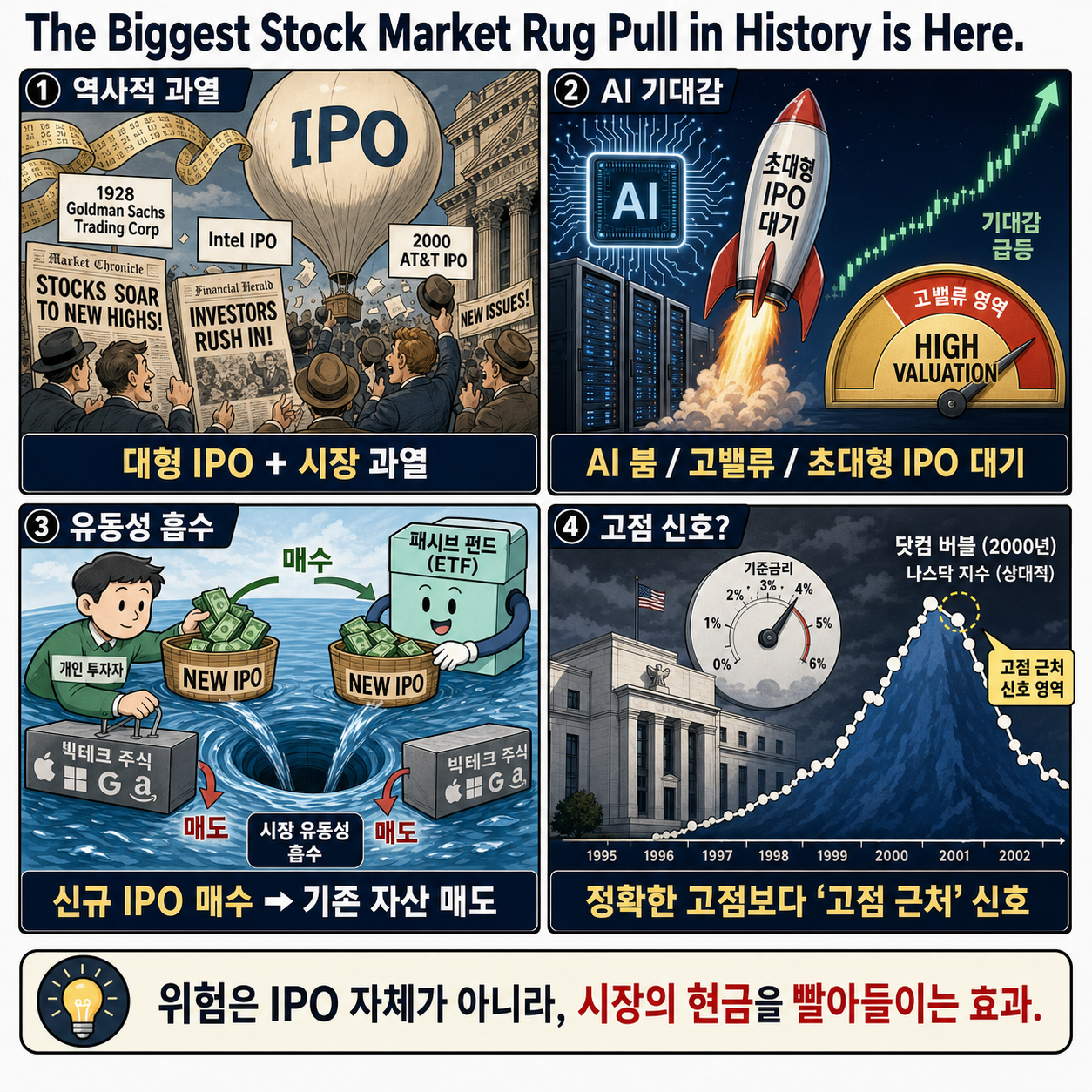 The Biggest Stock Market Rug Pull in History is Here. 내용을 설명하는 본문 이미지