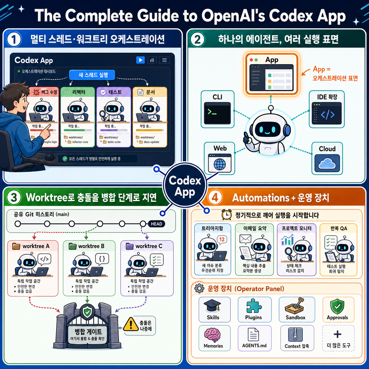 The Complete Guide to OpenAI''s Codex App 내용을 설명하는 본문 이미지