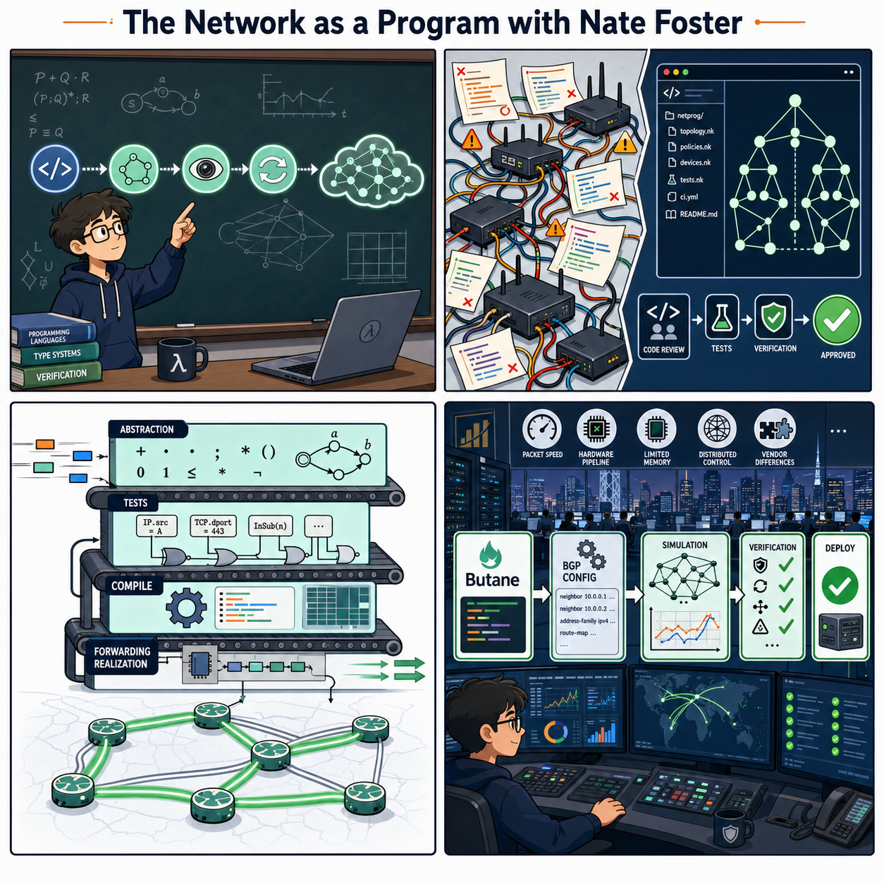 The Network as a Program with Nate Foster 내용을 설명하는 본문 이미지
