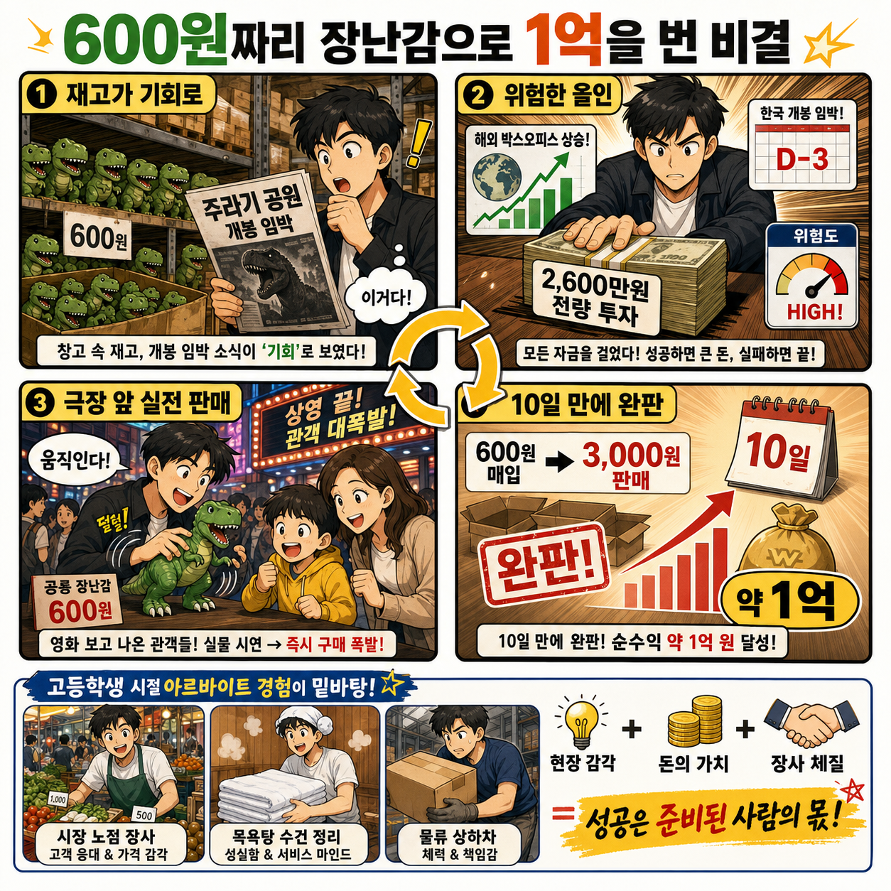 600원짜리 장난감으로 어떻게 1억을 벌었냐면.. 떡잎부터 달랐던 연쇄 창업가 내용을 설명하는 본문 이미지
