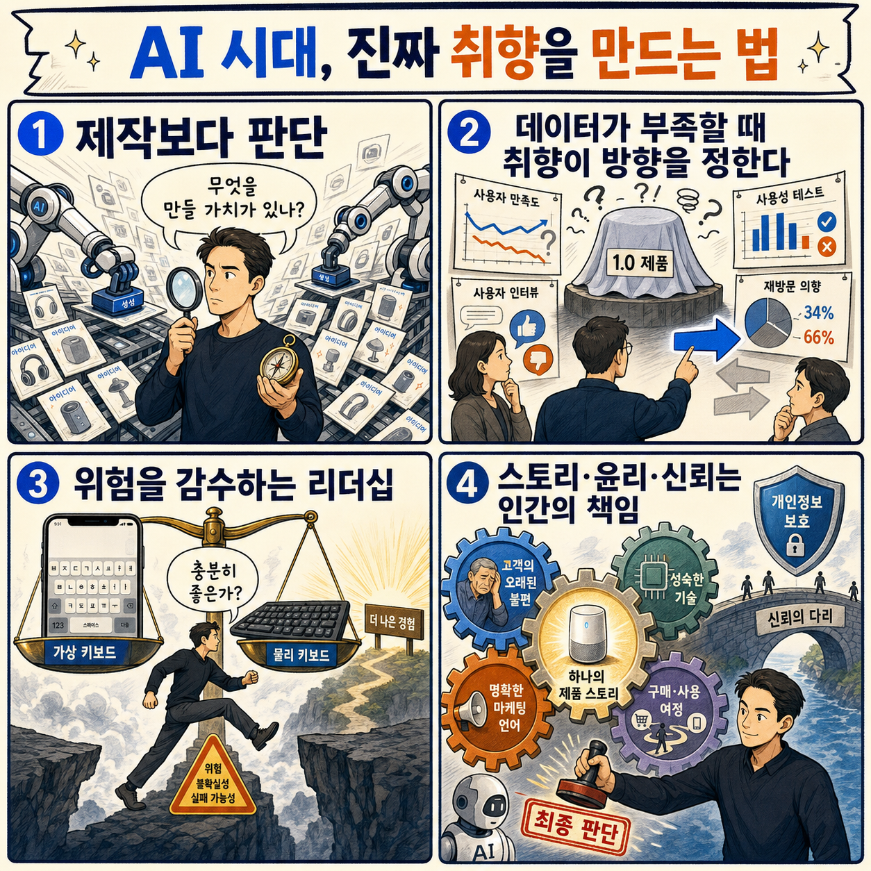 Tony Fadell: How to build real taste (and why AI makes it matter more) 내용을 설명하는 본문 이미지