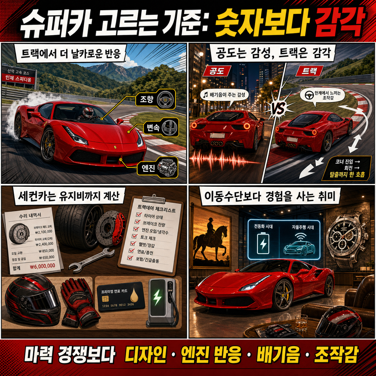 10억 신형 페라리'' 직접 트랙에서 몰아보고 느낀 후기ㅣ슈퍼카 고르는 기준 내용을 설명하는 본문 이미지