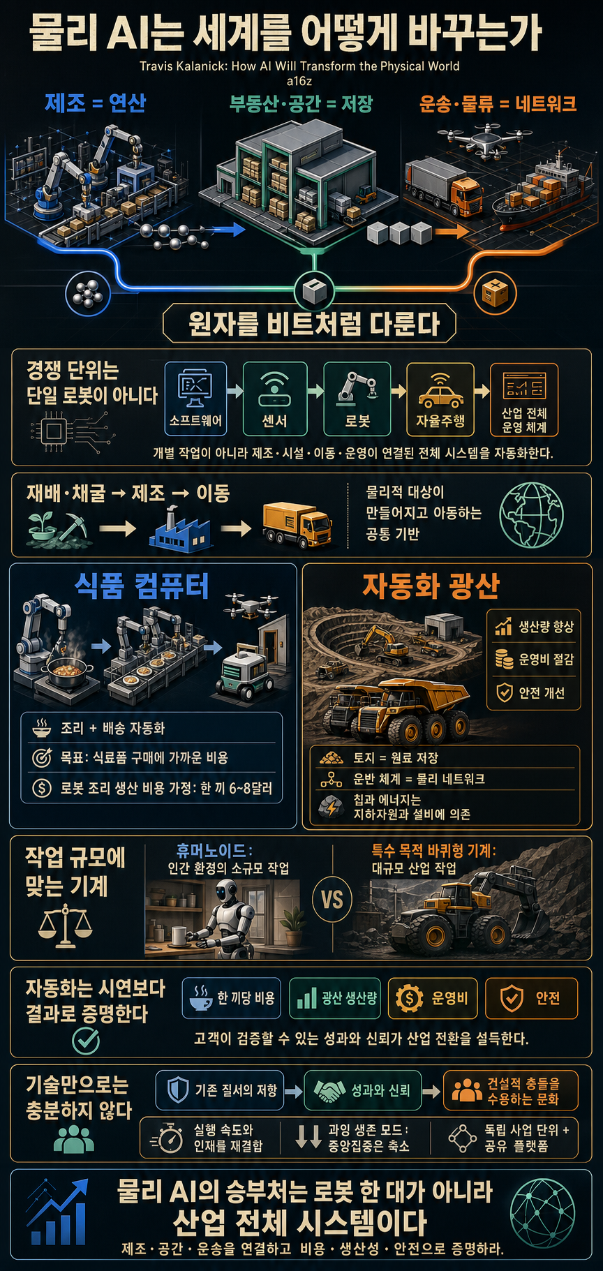Travis Kalanick: How AI Will Transform the Physical World 내용을 설명하는 본문 이미지