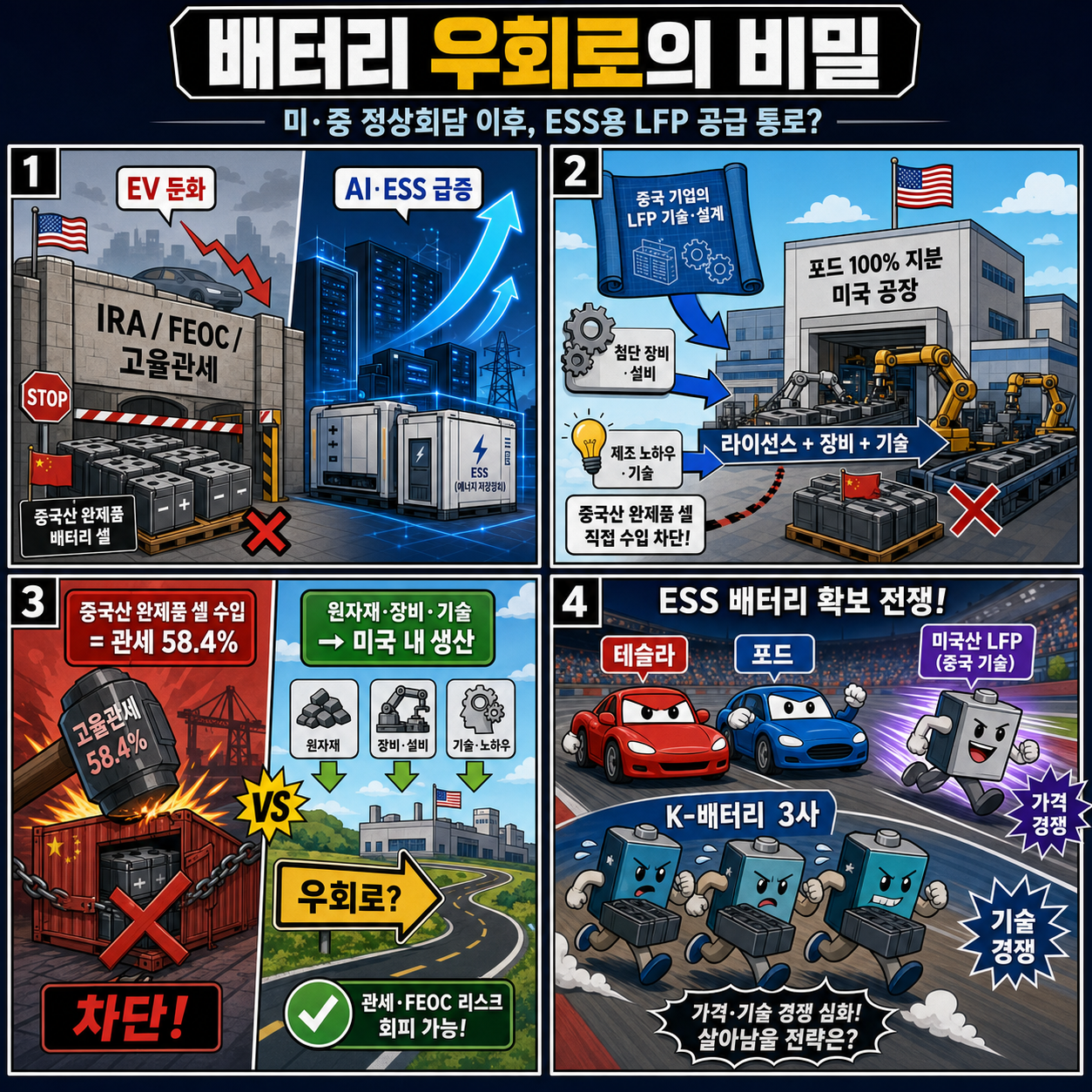 앞에서는 때리고 뒤로는 허용했다? 미·중 정상회담 이후 뚫려버린 ''배터리 우회로''의 비밀 [류빌리티] 내용을 설명하는 본문 이미지