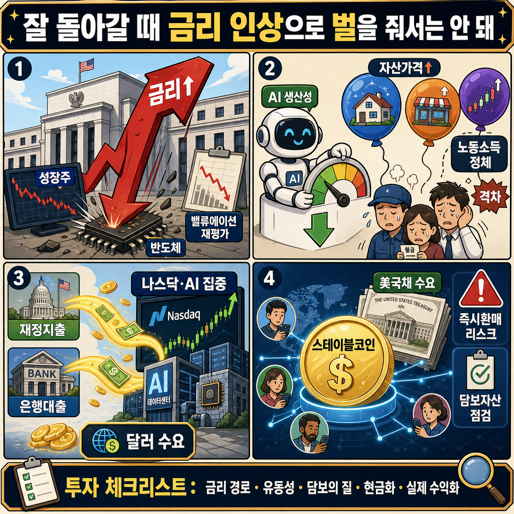 [통합본] "잘 돌아갈 때 금리 인상으로 벌을 줘서는 안 돼" 조급해진 트럼프..미국이 돈 풀다 멈추면 일어날 일 / 교양이를 부탁해 내용을 설명하는 본문 이미지