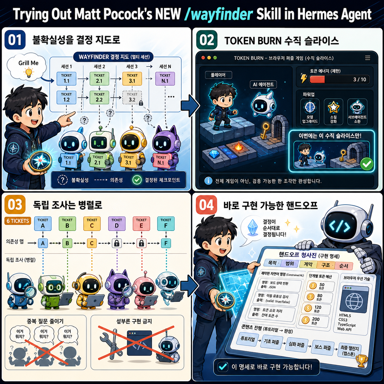 Trying Out Matt Pocock''s NEW /wayfinder Skill in Hermes Agent 내용을 설명하는 본문 이미지