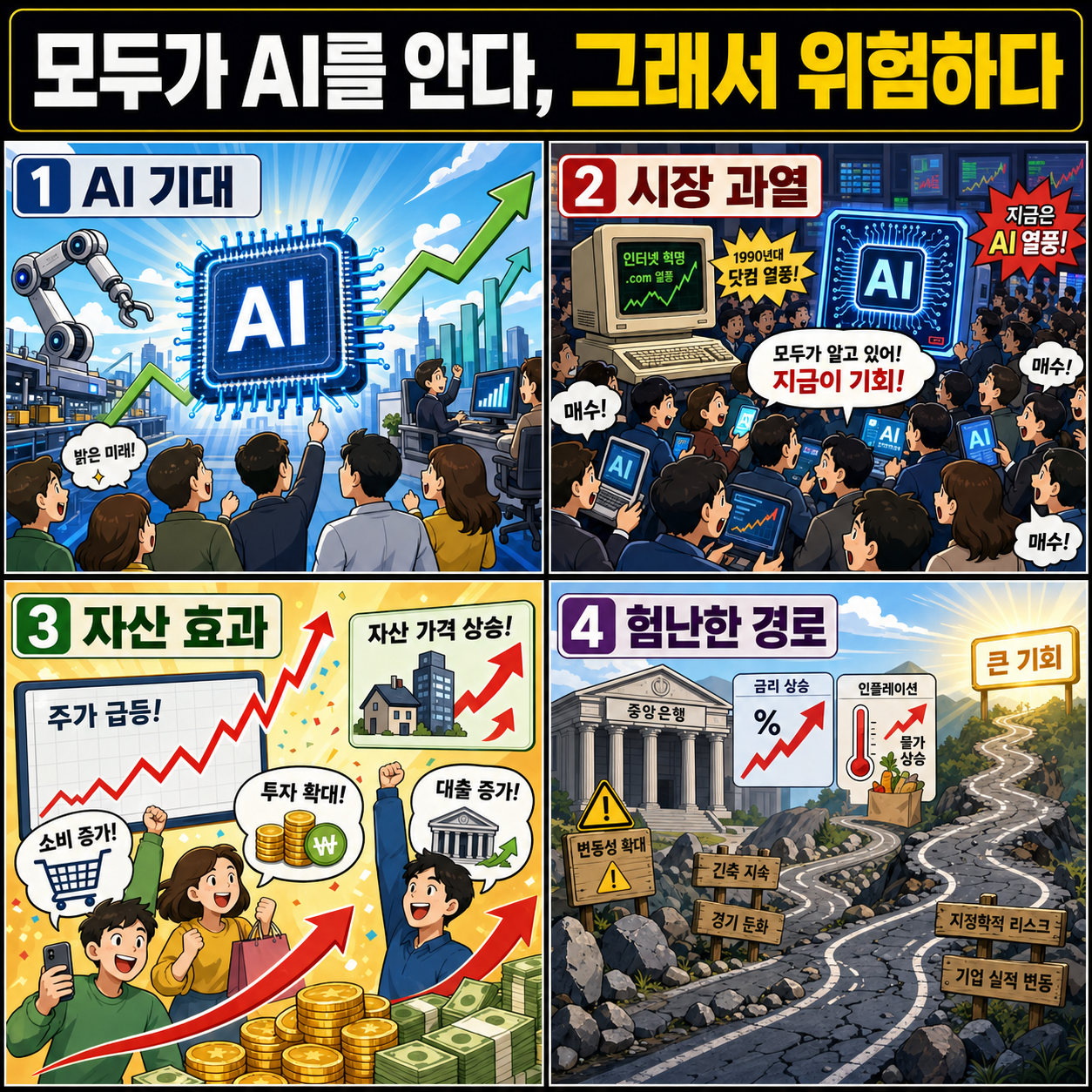 모두가 AI를 안다, 그래서 위험하다 (신한 프리미어 패스파인더 오건영 단장) ｜2026년 6월 22일 녹화 (2부) 내용을 설명하는 본문 이미지