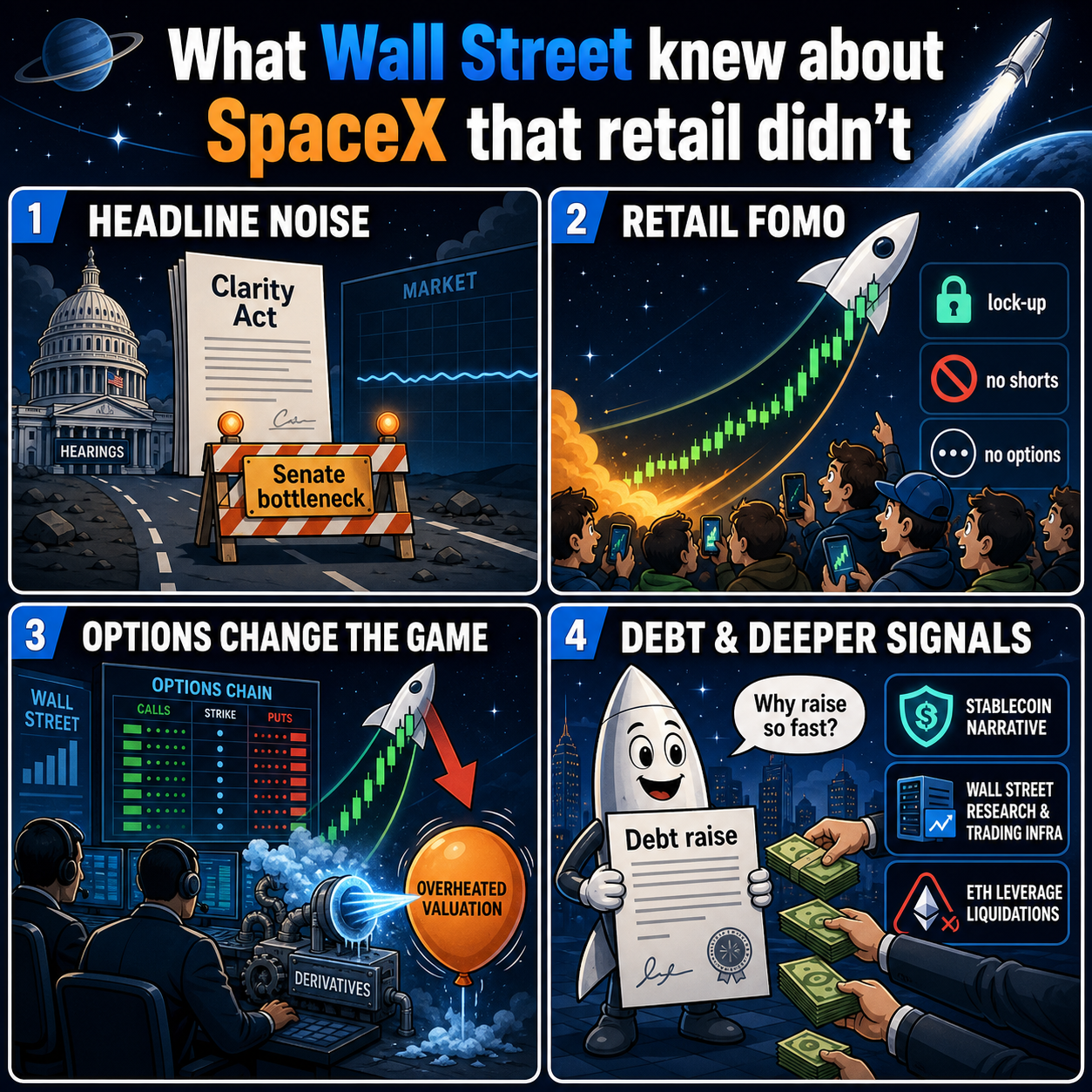 What Wall Street knew about SpaceX that retail didn''t 내용을 설명하는 본문 이미지