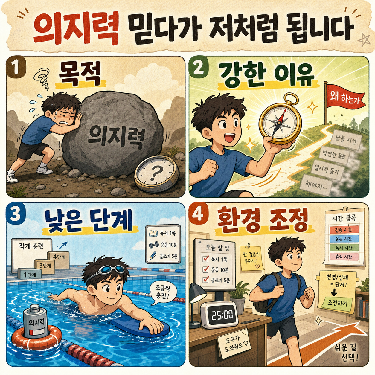 의지력 믿다가 저처럼 됩니다 내용을 설명하는 본문 이미지