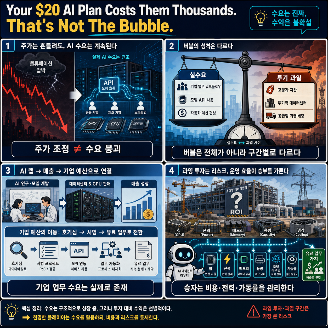 Your $20 AI Plan Costs Them Thousands. That''s Not The Bubble. 내용을 설명하는 본문 이미지